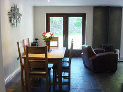 The dining room at Kingston House is ideal for a night in